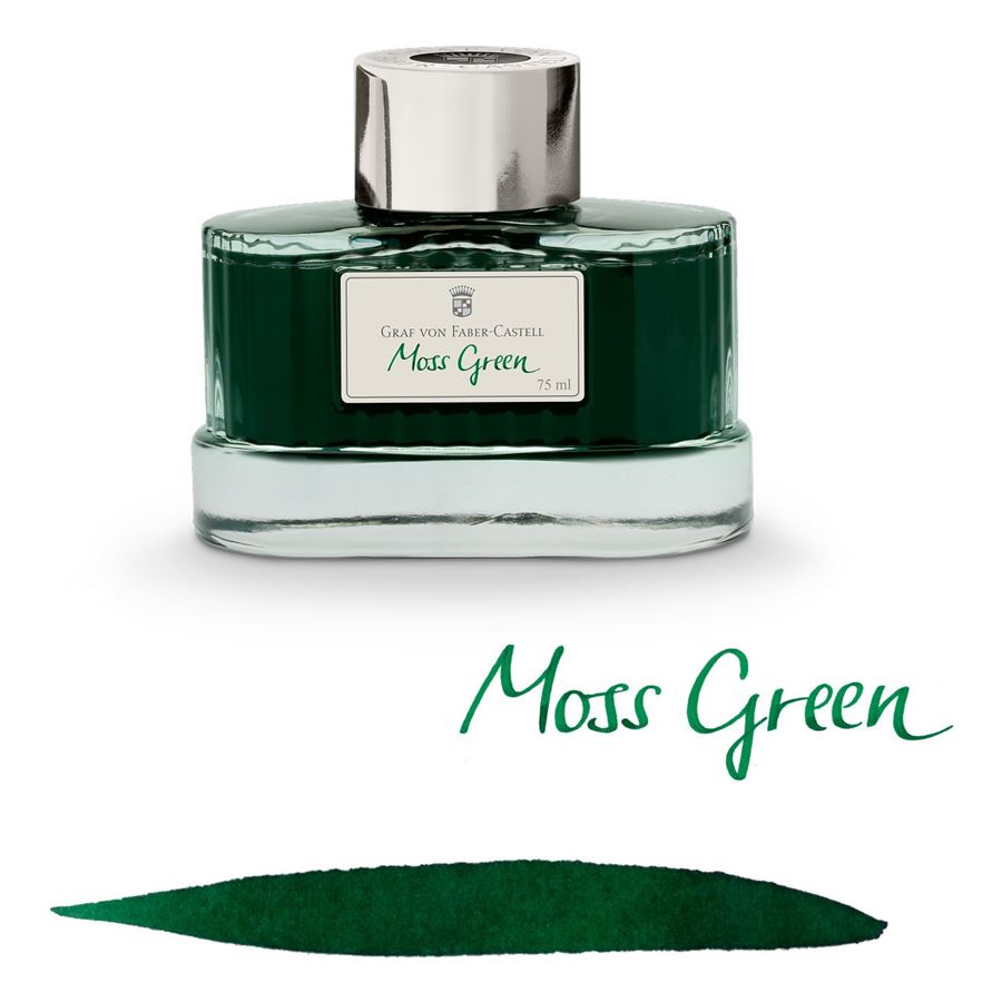 Graf von Faber-Castell Ink Bottle (Moss Green - 75 ML) 141004