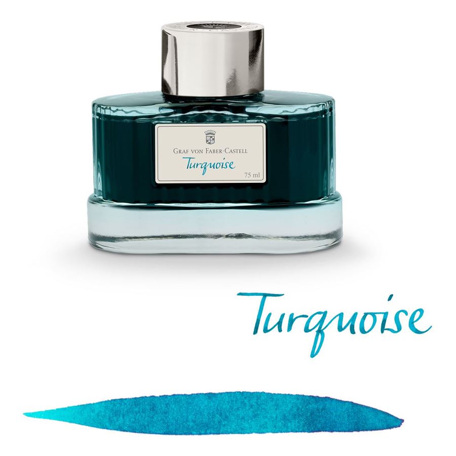Graf von Faber-Castell Ink Bottle (Turquoise - 75 ML) 141010