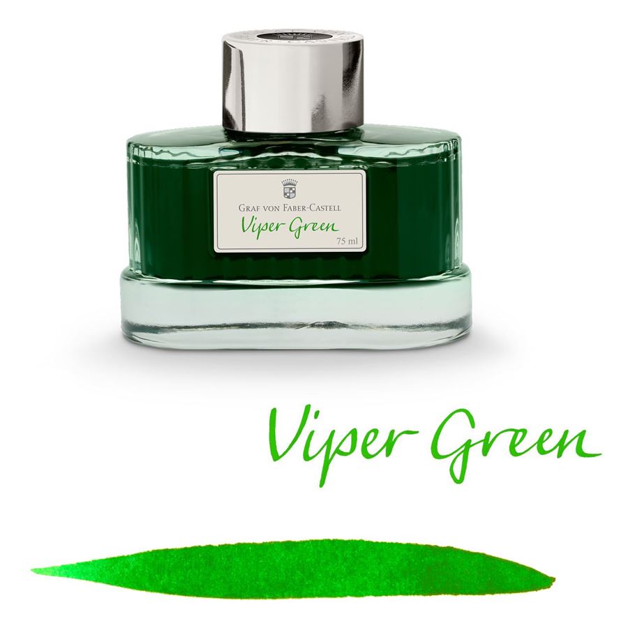 Graf von Faber-Castell Ink Bottle (Viper Green - 75 ML) 141017