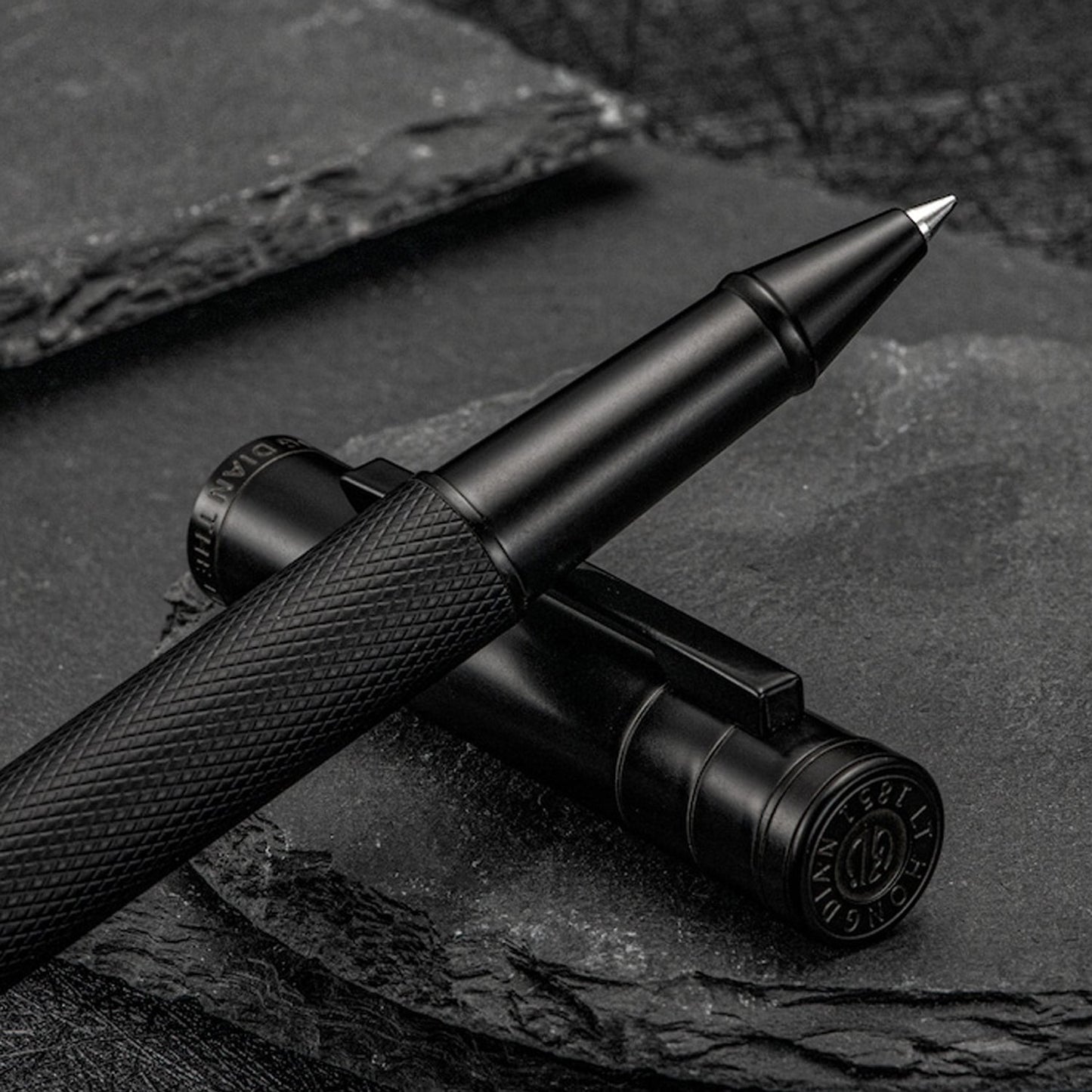 Hongdian 1850 Black PVD Roller Ball Pen 185001R