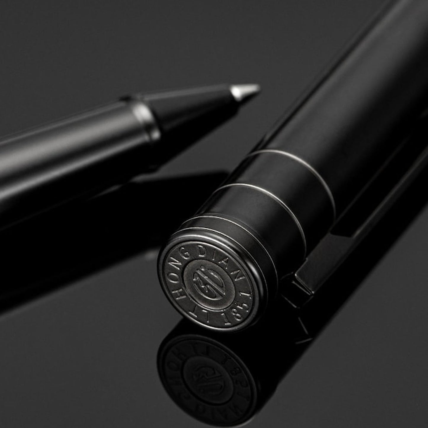 Hongdian 1850 Black PVD Roller Ball Pen 185001R