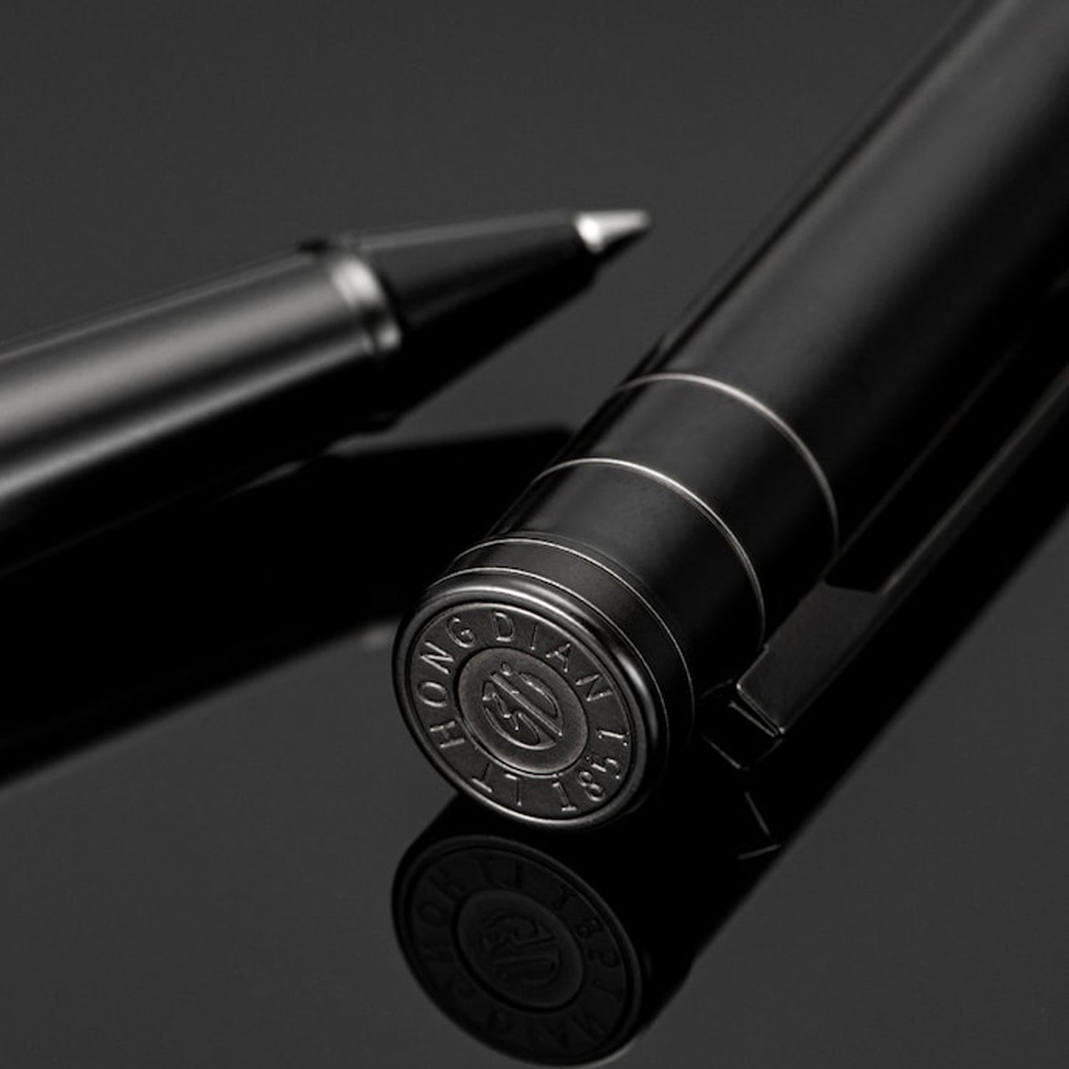 Hongdian 1850 Black PVD Roller Ball Pen 185001R