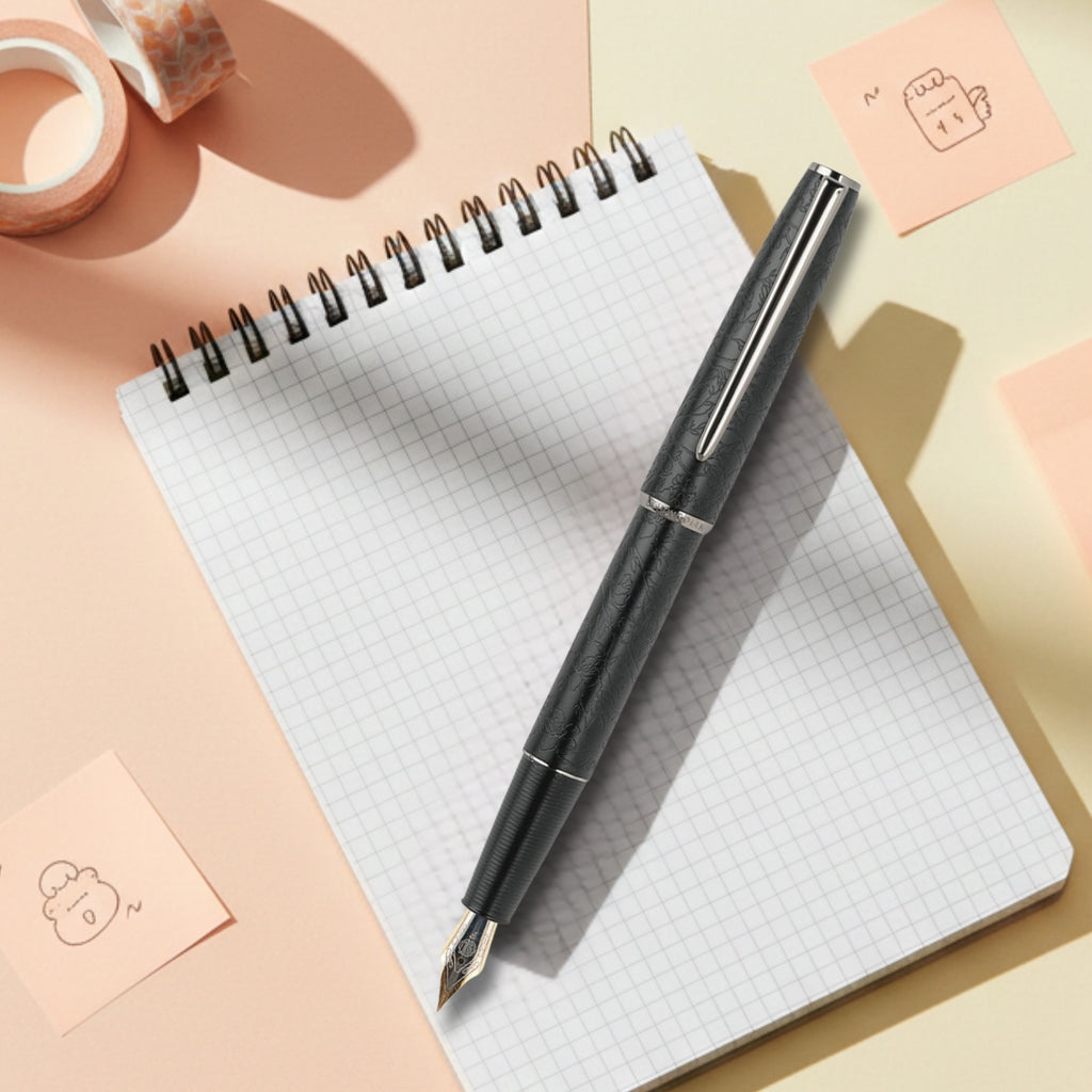 Hongdian A3 Taoyuan Wonderland Black Fountain Pen