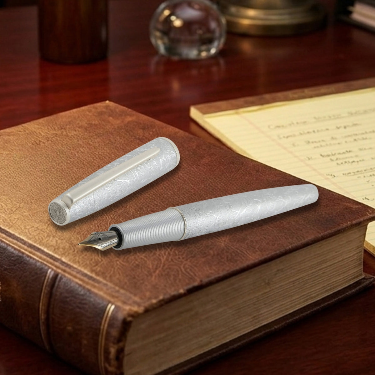 Hongdian A3 Taoyuan Wonderland Silver Fountain Pen