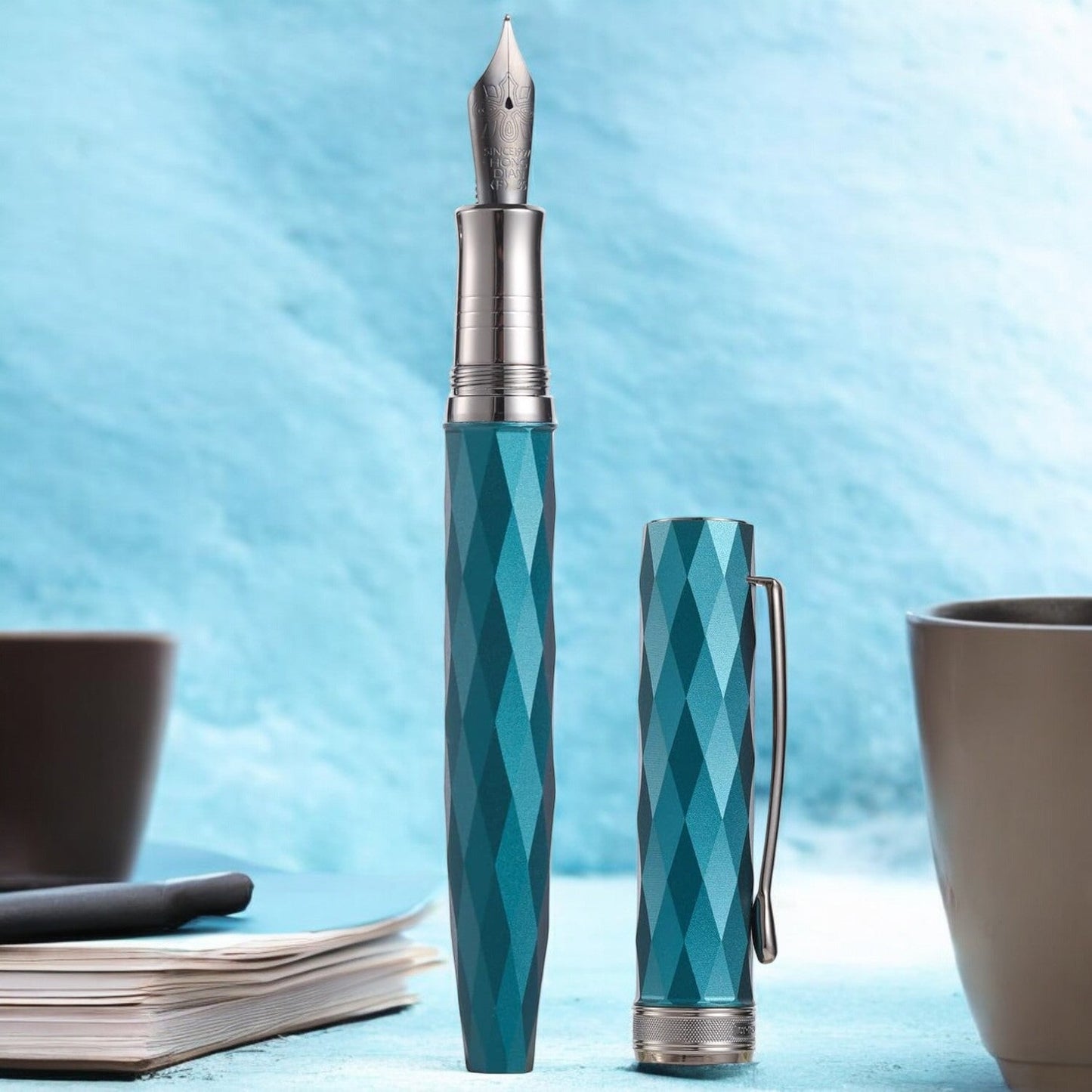 Hongdian N11 Louvre Blue RT Fountain Pen