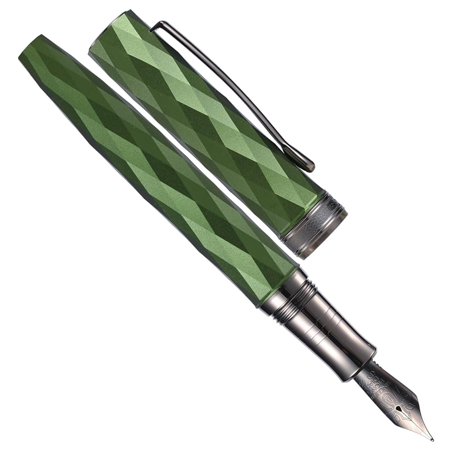 Hongdian N11 Louvre Green RT Fountain Pen