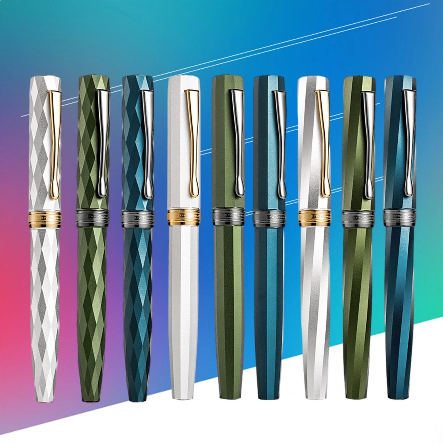 Hongdian N11 Louvre White GT Fountain Pen