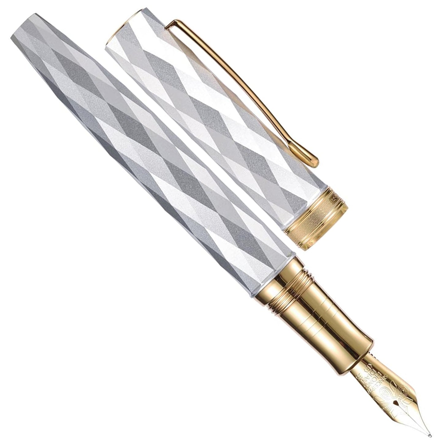 Hongdian N11 Louvre White GT Fountain Pen
