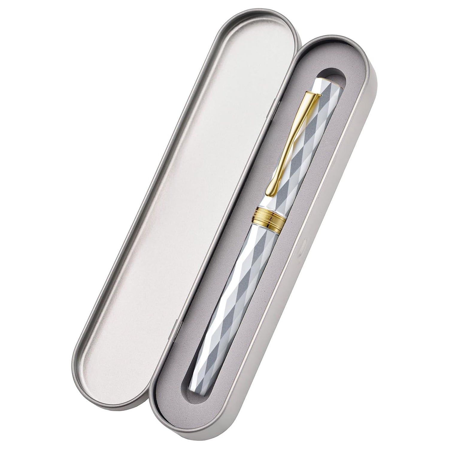 Hongdian N11 Louvre White GT Fountain Pen