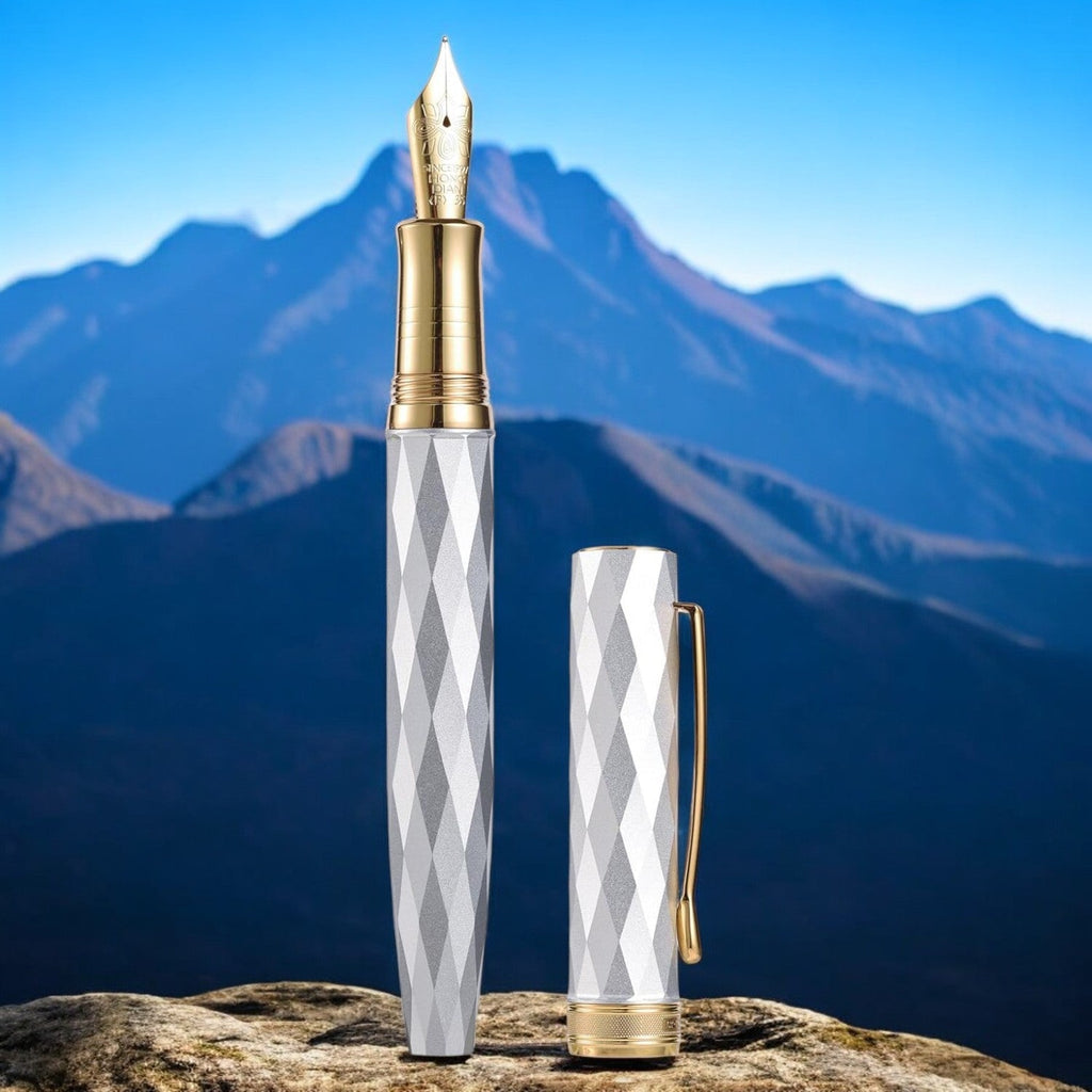 Hongdian N11 Louvre White GT Fountain Pen