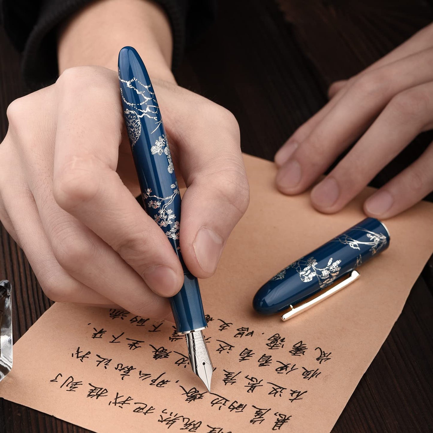 Hongdian N23 Blue CT Fountain Pen