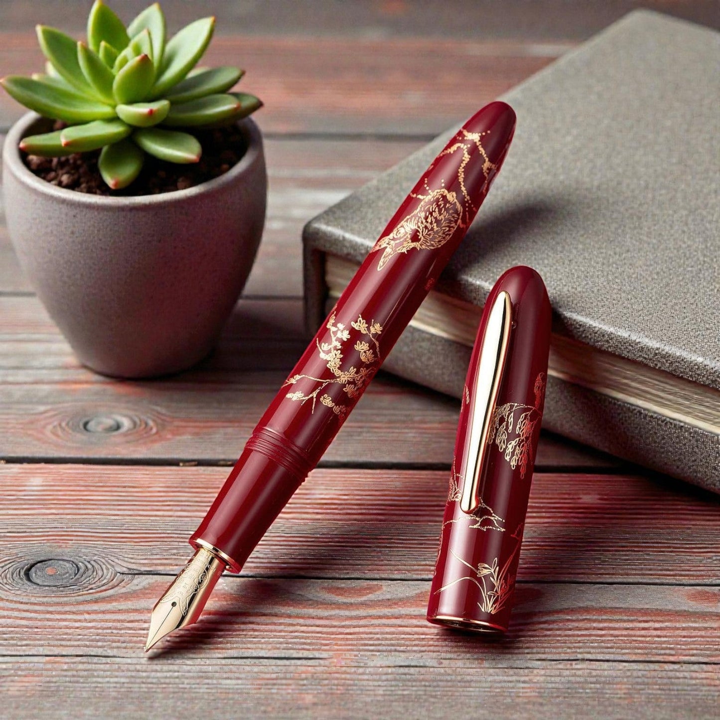 Hongdian N23 Red GT Fountain Pen