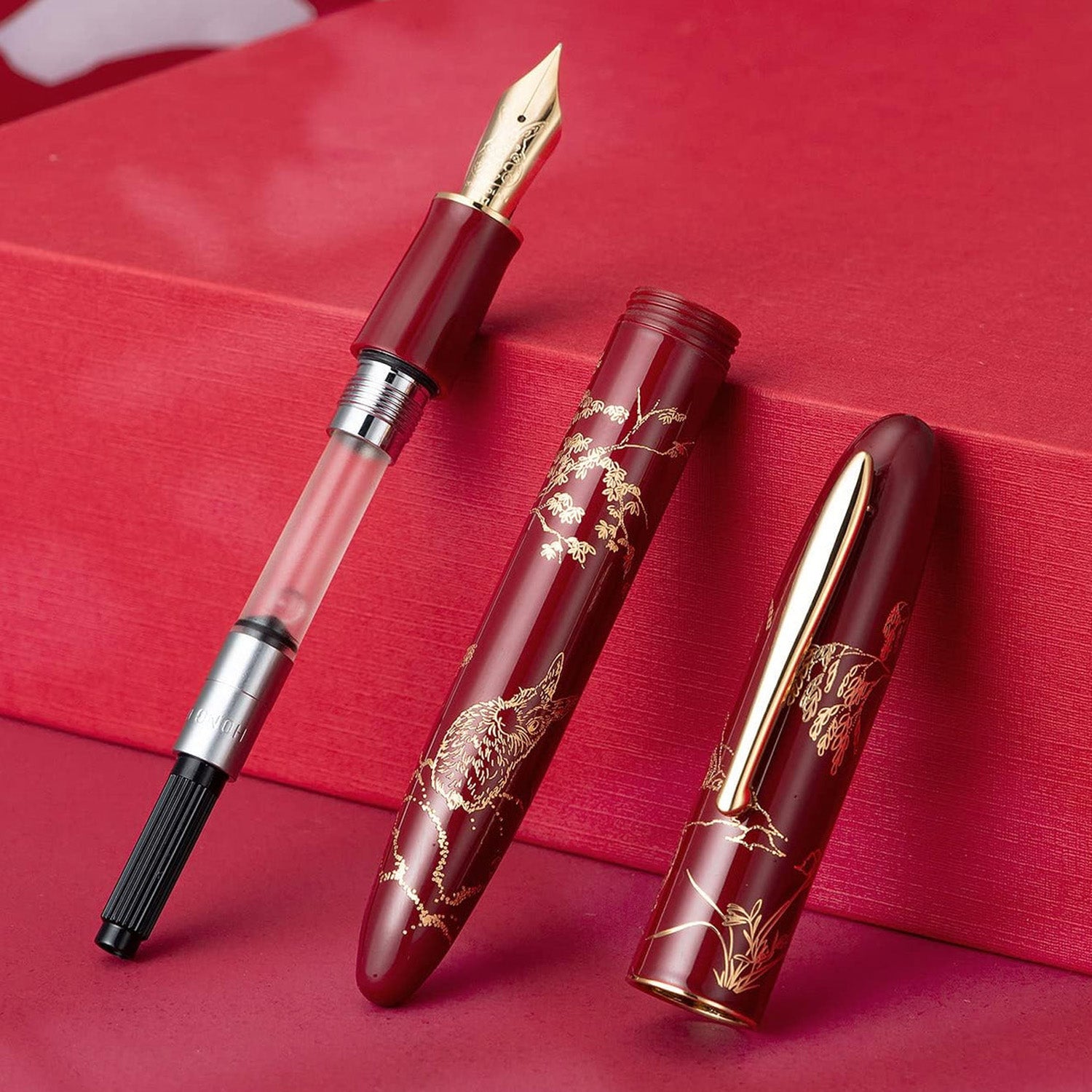 Hongdian N23 Red GT Fountain Pen