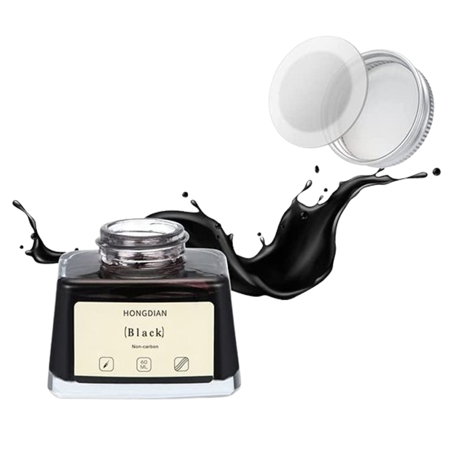 Hongdian Non Carbon Ink Bottle (Black - 60 ML) 60ML13