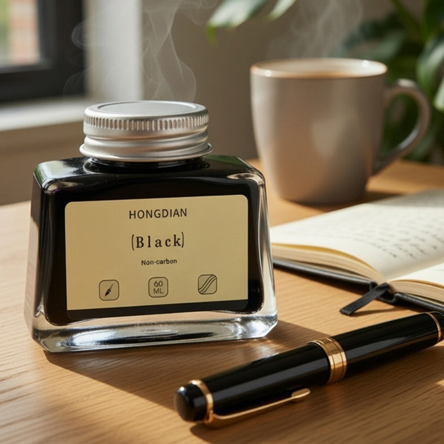 Hongdian Non Carbon Ink Bottle (Black - 60 ML) 60ML13