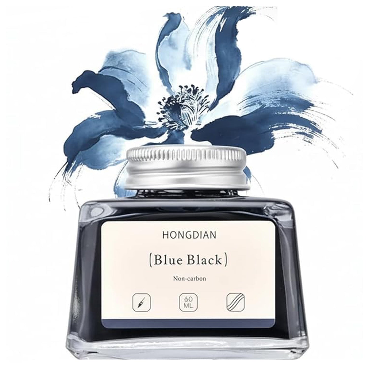 Hongdian Non Carbon Ink Bottle (Blue Black - 60 ML) 60ML21