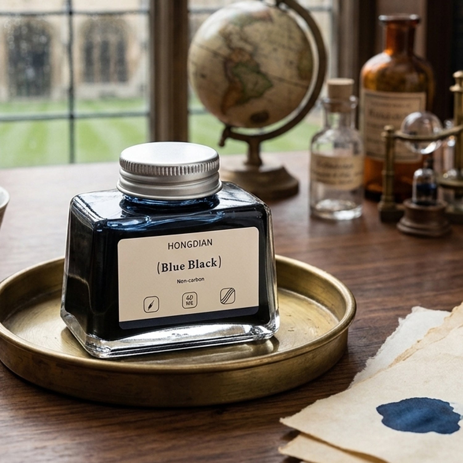 Hongdian Non Carbon Ink Bottle (Blue Black - 60 ML) 60ML21