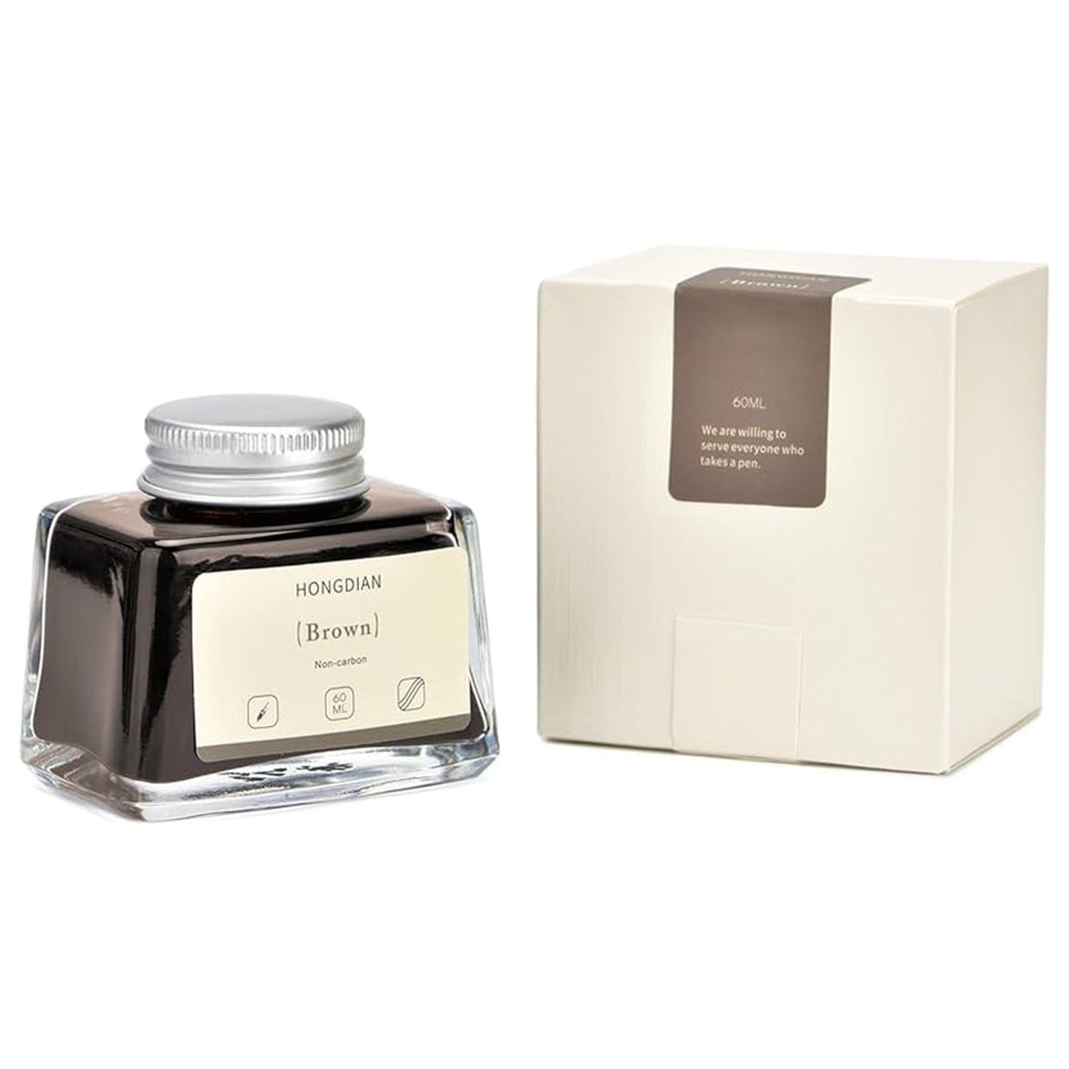 Hongdian Non Carbon Ink Bottle (Brown - 60 ML) 60ML14