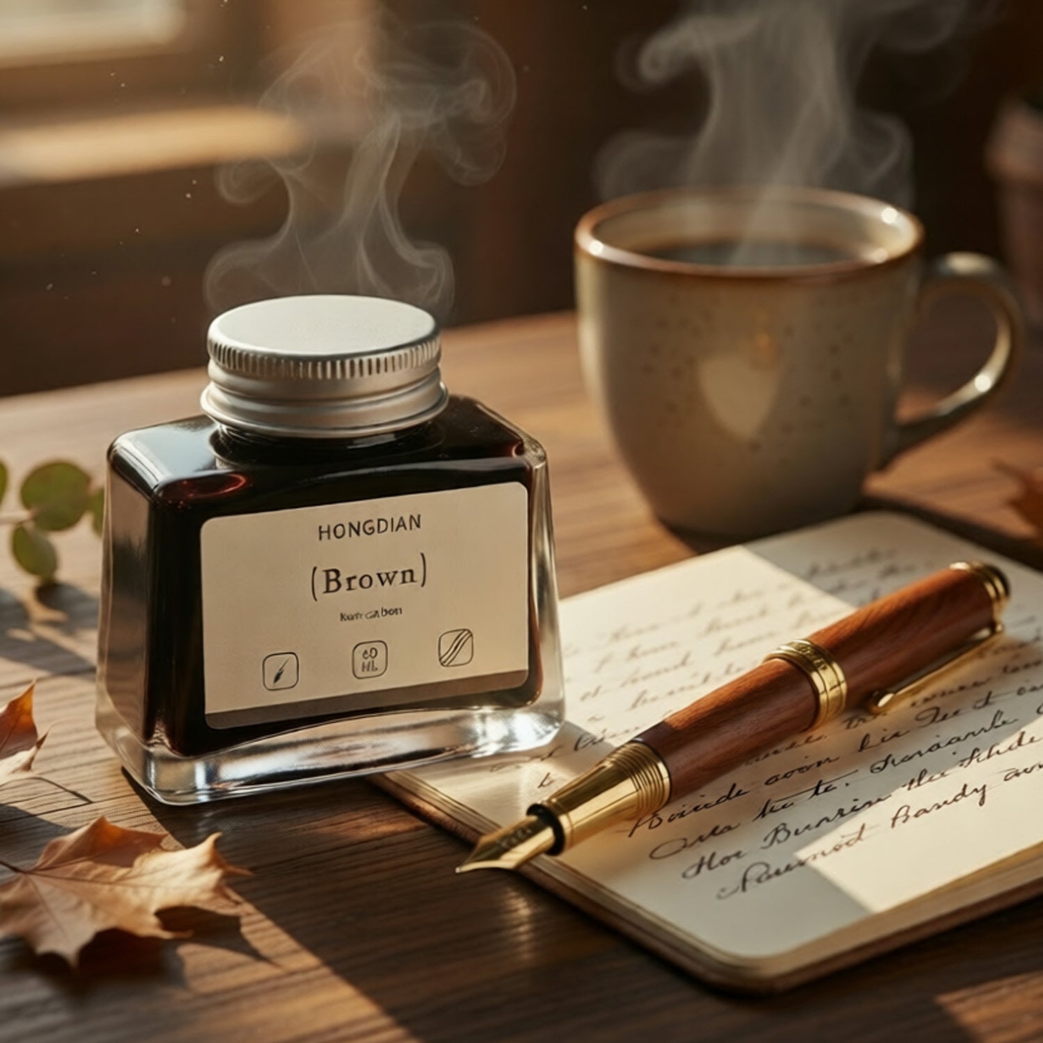 Hongdian Non Carbon Ink Bottle (Brown - 60 ML) 60ML14