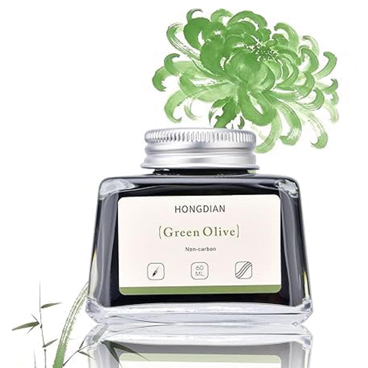 Hongdian Non Carbon Ink Bottle (Green Olive - 60 ML) 60ML22