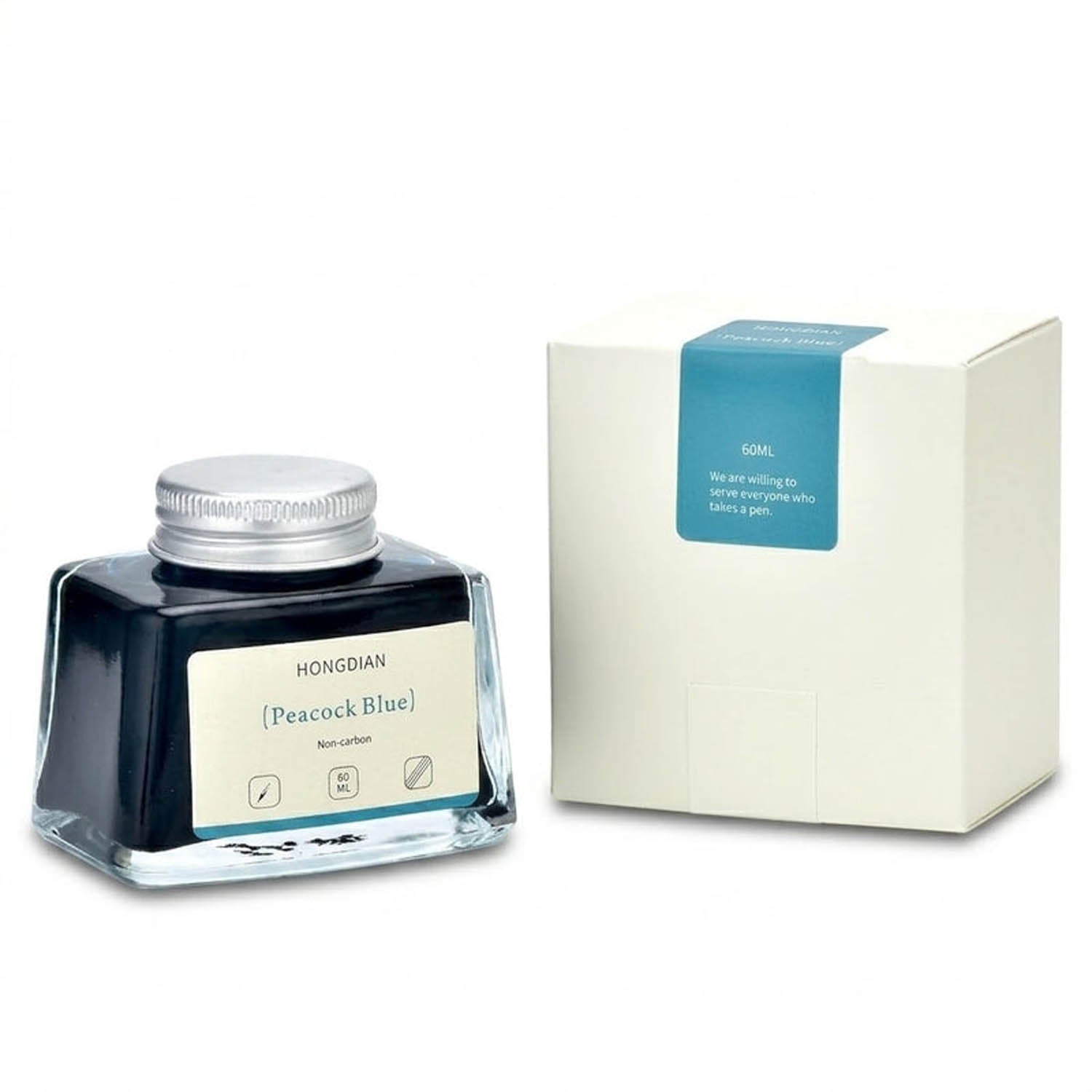 Hongdian Non Carbon Ink Bottle (Peacock Blue - 60 ML) 60ML24
