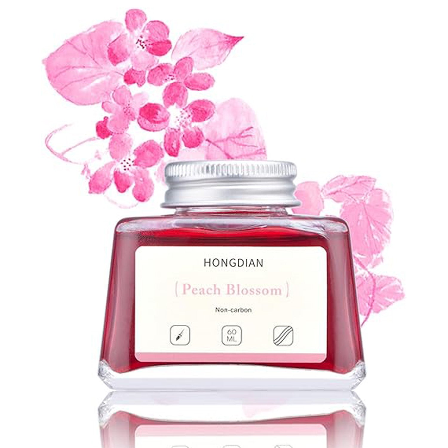 Hongdian Non Carbon Ink Bottle (Peach Blossom - 60 ML) 60ML25
