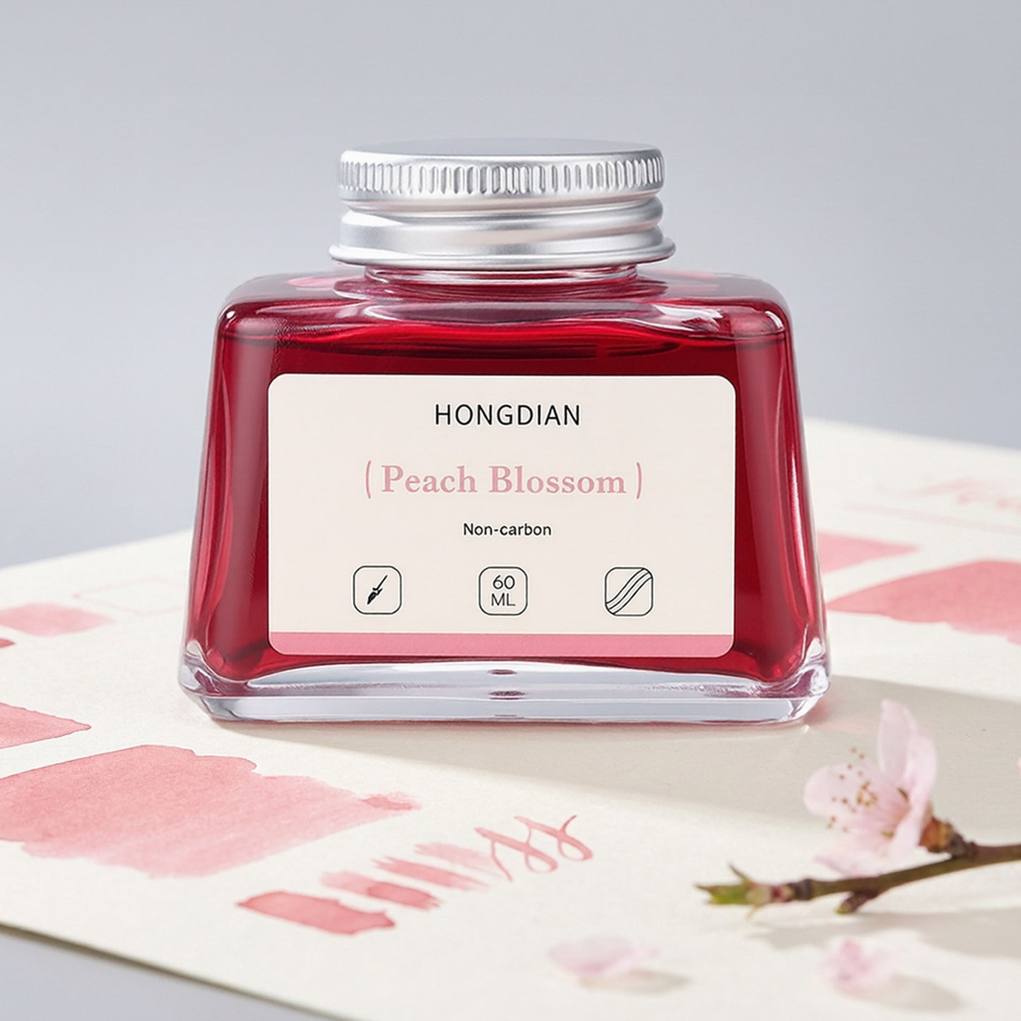 Hongdian Non Carbon Ink Bottle (Peach Blossom - 60 ML) 60ML25