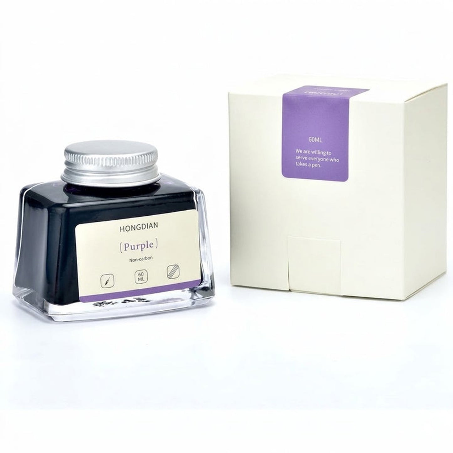 Hongdian Non Carbon Ink Bottle (Purple - 60 ML) 60ML23