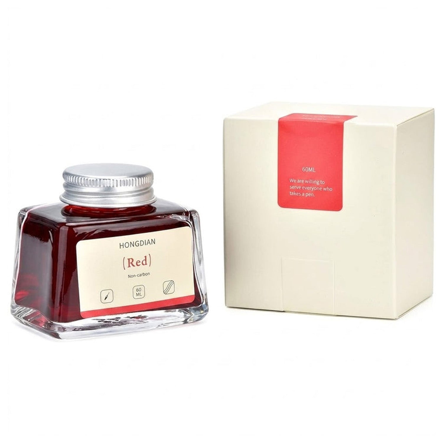 Hongdian Non Carbon Ink Bottle (Red - 60 ML) 60ML27