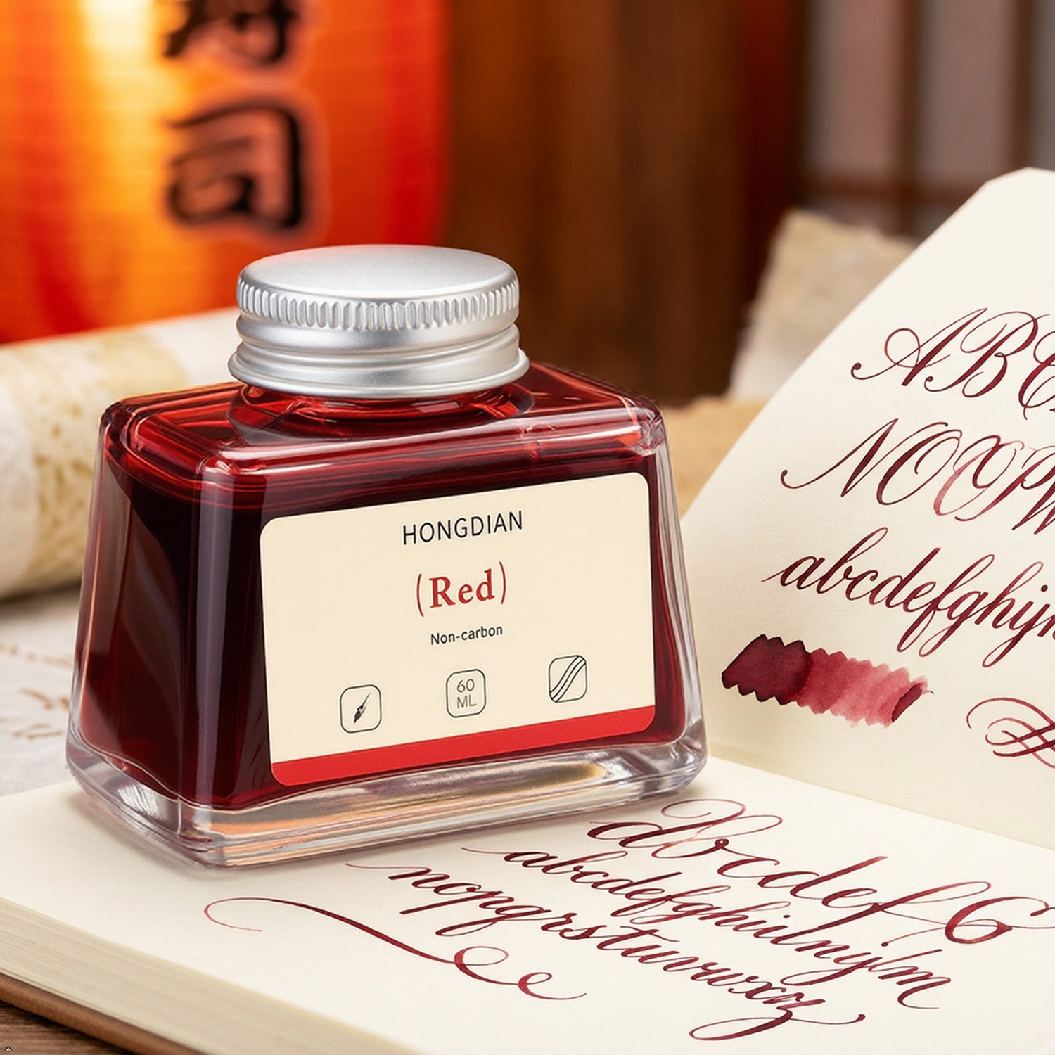 Hongdian Non Carbon Ink Bottle (Red - 60 ML) 60ML27
