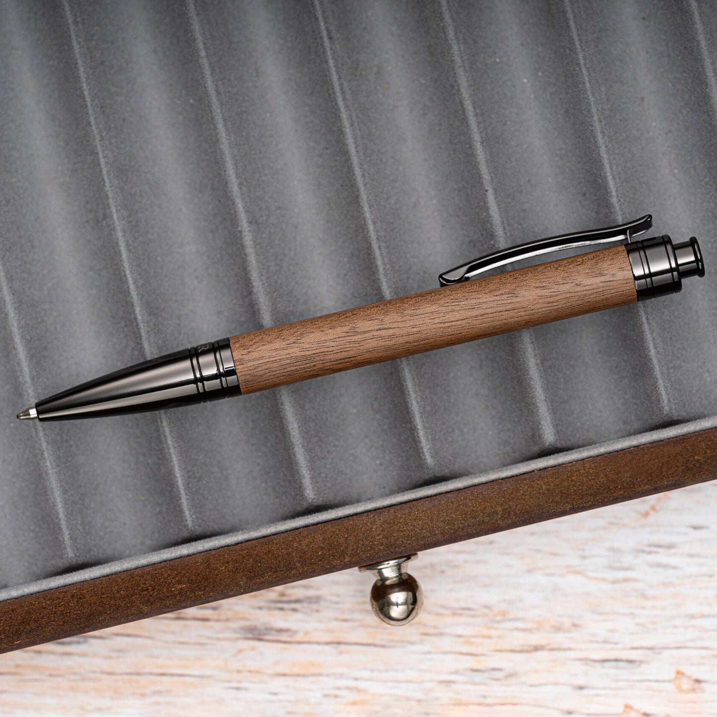 Horner Boscus Walnut Wood PVD Ballpoint Pen 1039-K