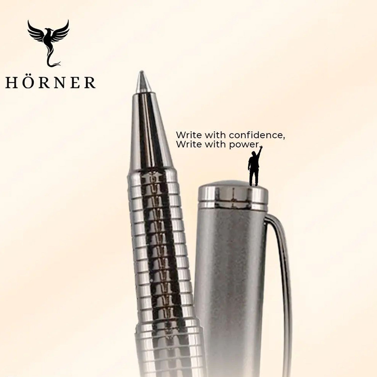 Horner Fortress Gunmetal RT Roller Ball Pen 1013
