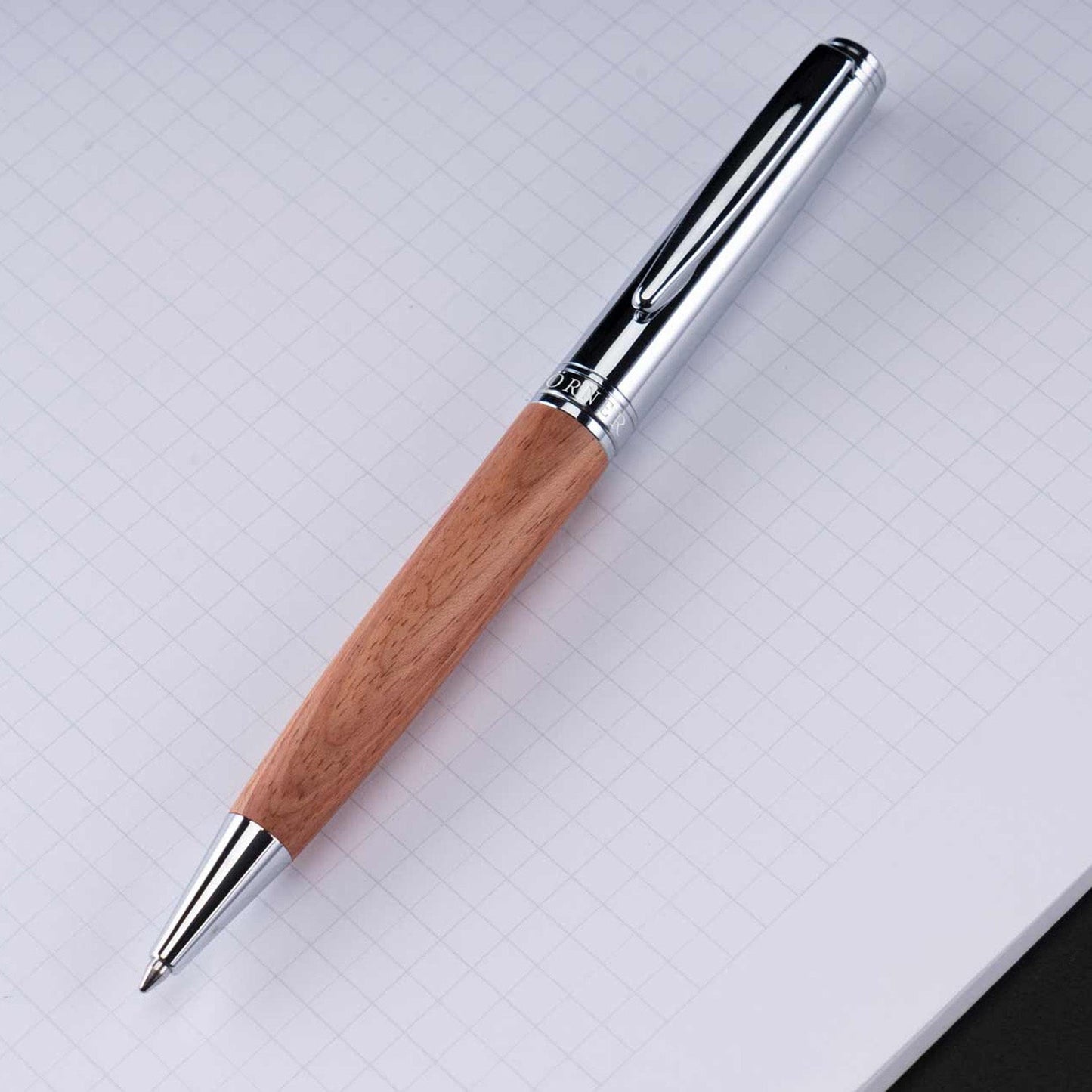 Horner Legno Rosewood Chrome CT Ballpoint Pen 1014
