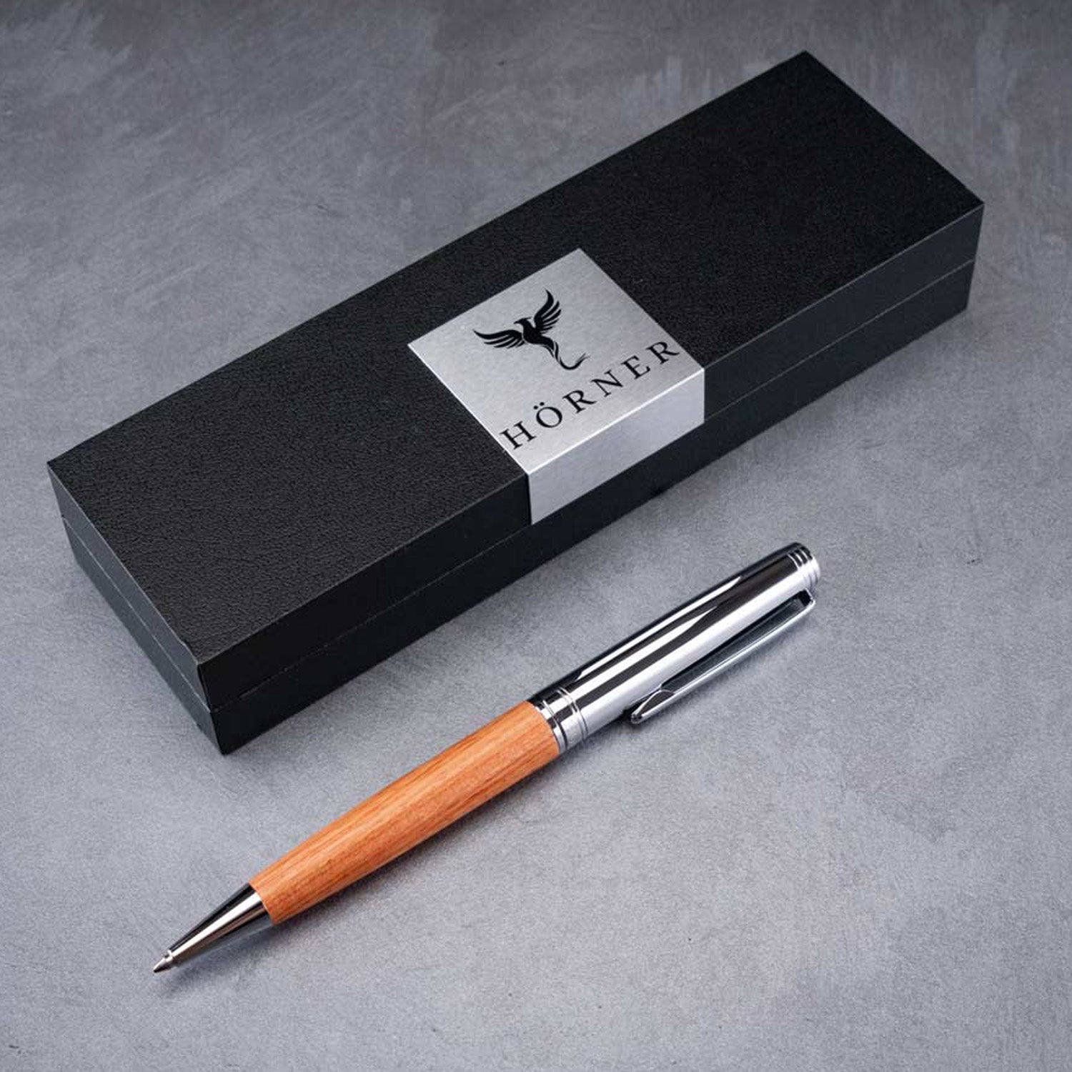 Horner Legno Rosewood Chrome CT Ballpoint Pen 1014