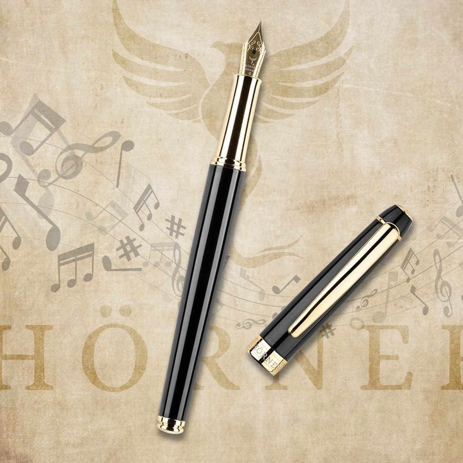 Horner Nobilis Black GT Fountain Pen