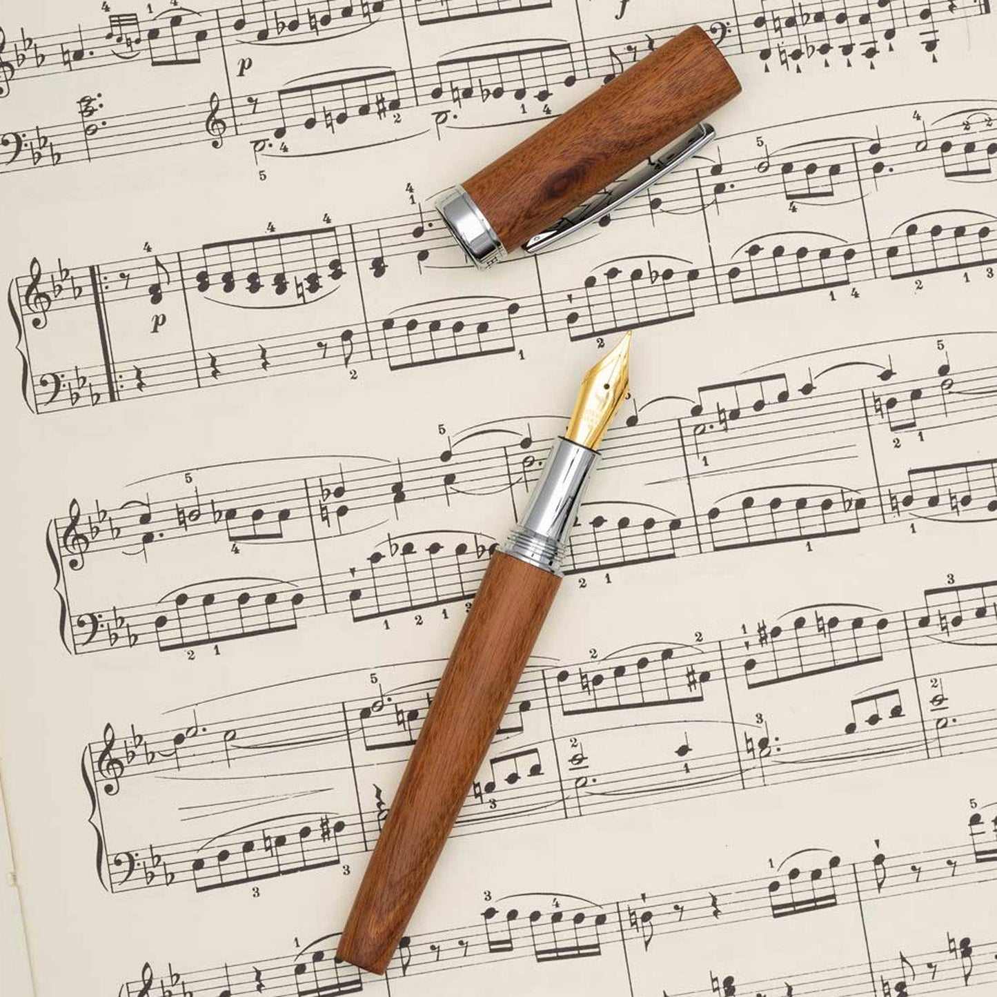 Horner Scriptum Mahogany Wood Fountain Pen
