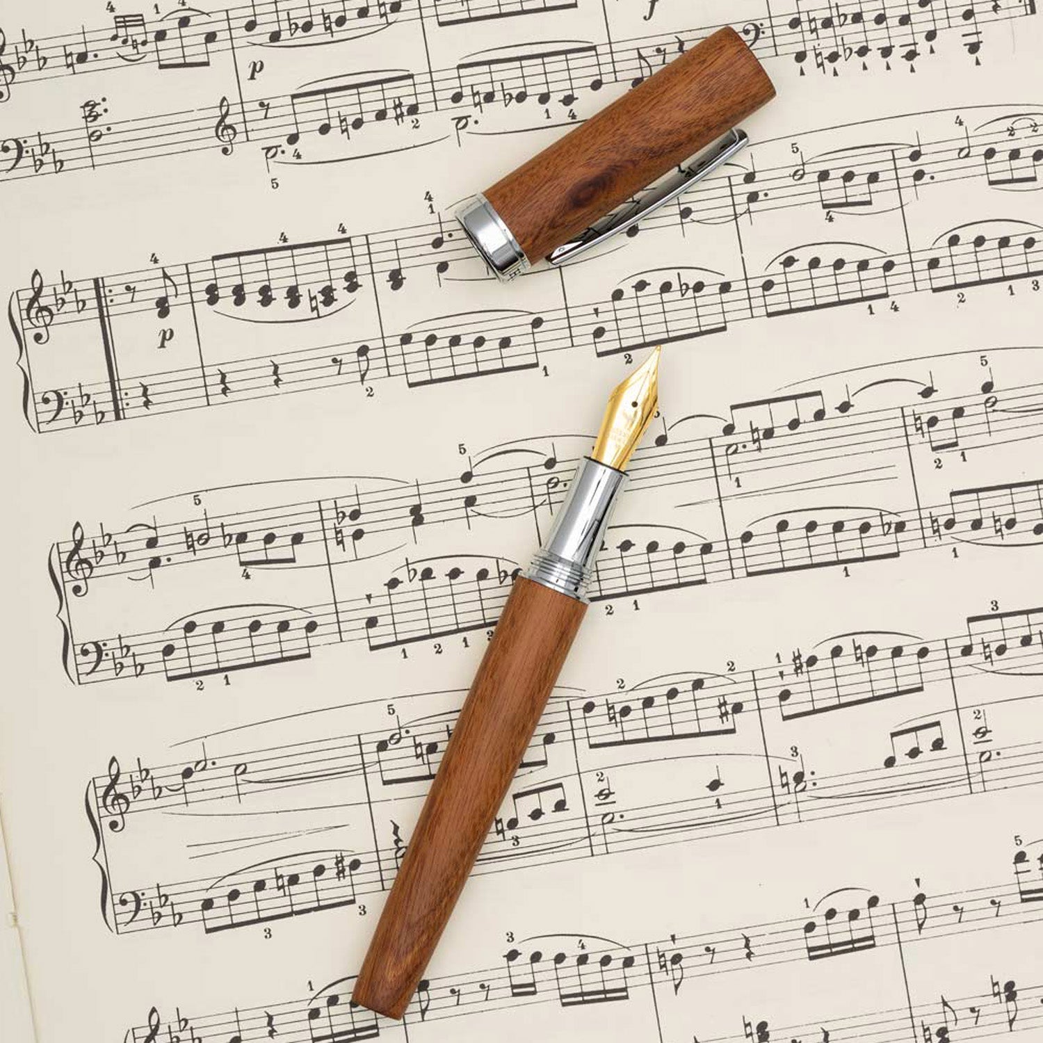 Horner Scriptum Mahogany Wood Fountain Pen