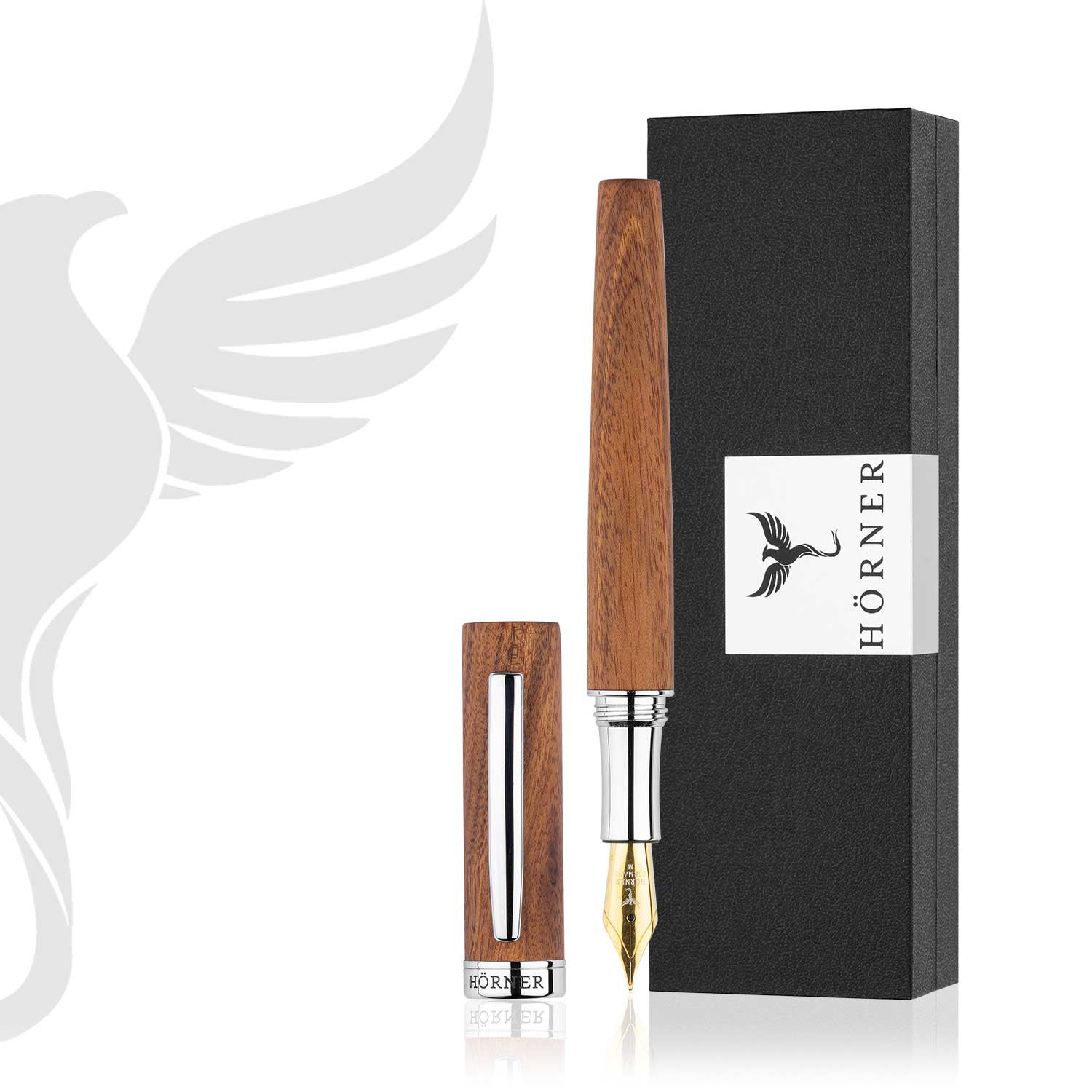 Horner Scriptum Mahogany Wood Fountain Pen