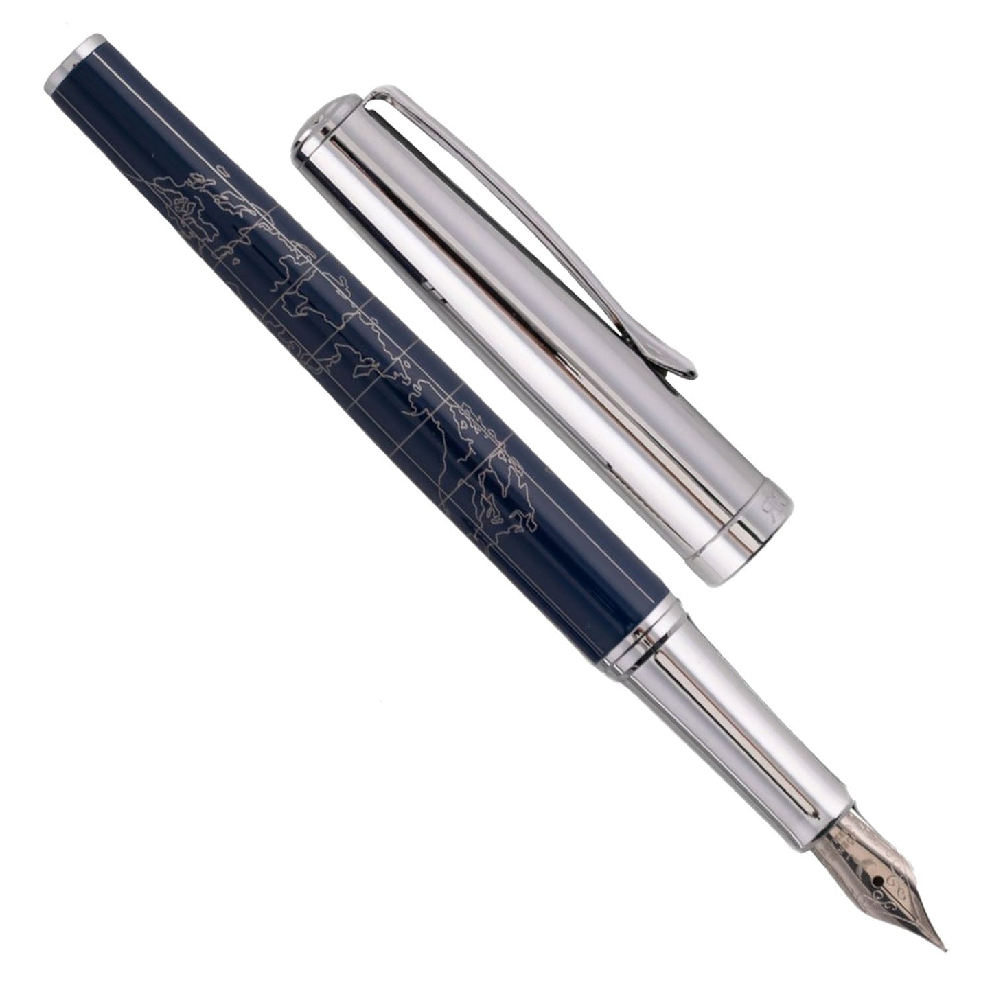Horner Terra Blue Chrome CT Fountain Pen