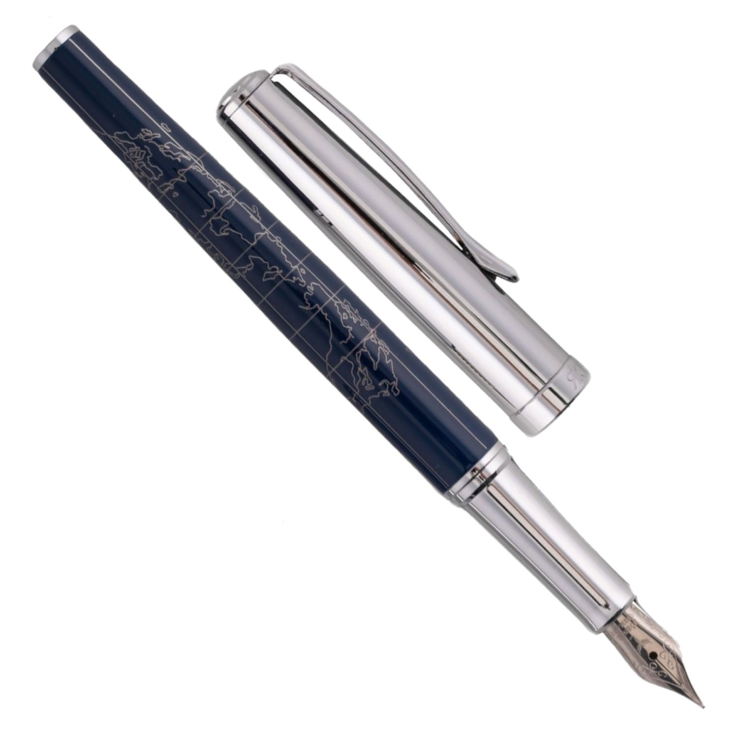 Horner Terra Blue Chrome CT Fountain Pen