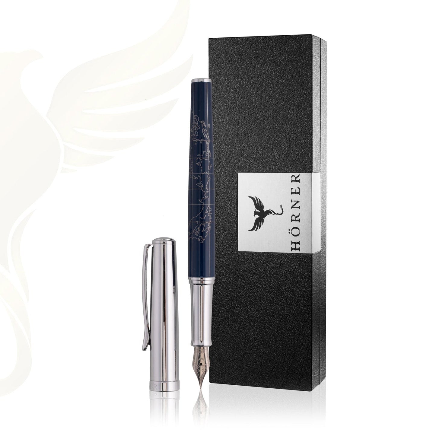 Horner Terra Blue Chrome CT Fountain Pen