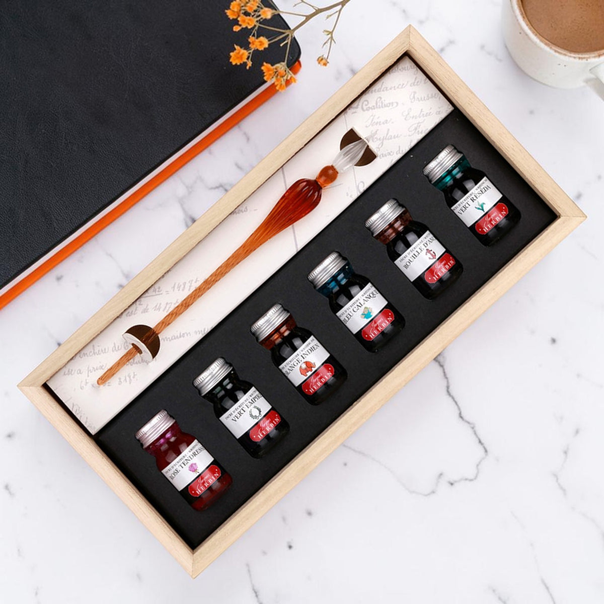 Jacques Herbin Glass Pen Set (Assorted) 27604T