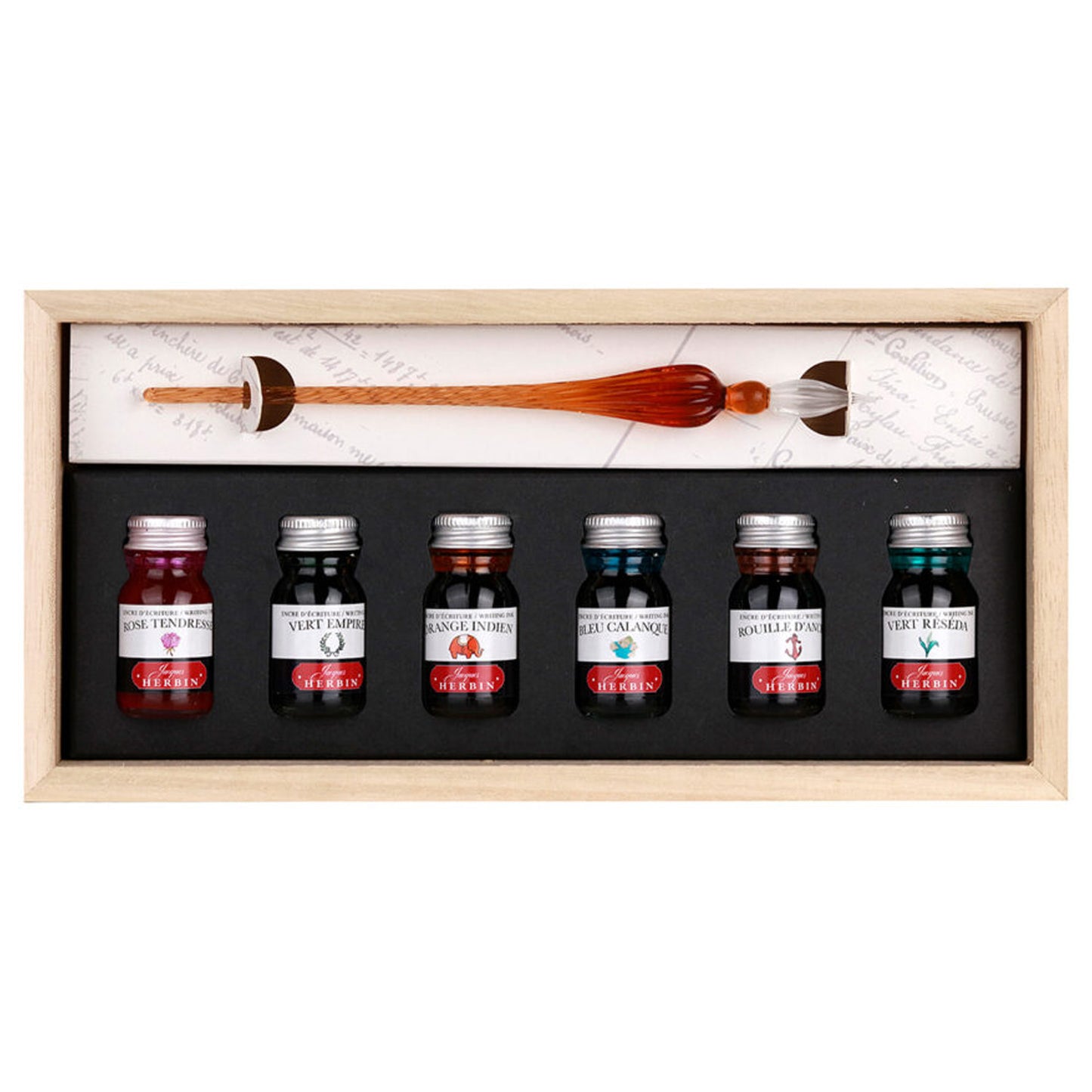 Jacques Herbin Glass Pen Set (Assorted) 27604T