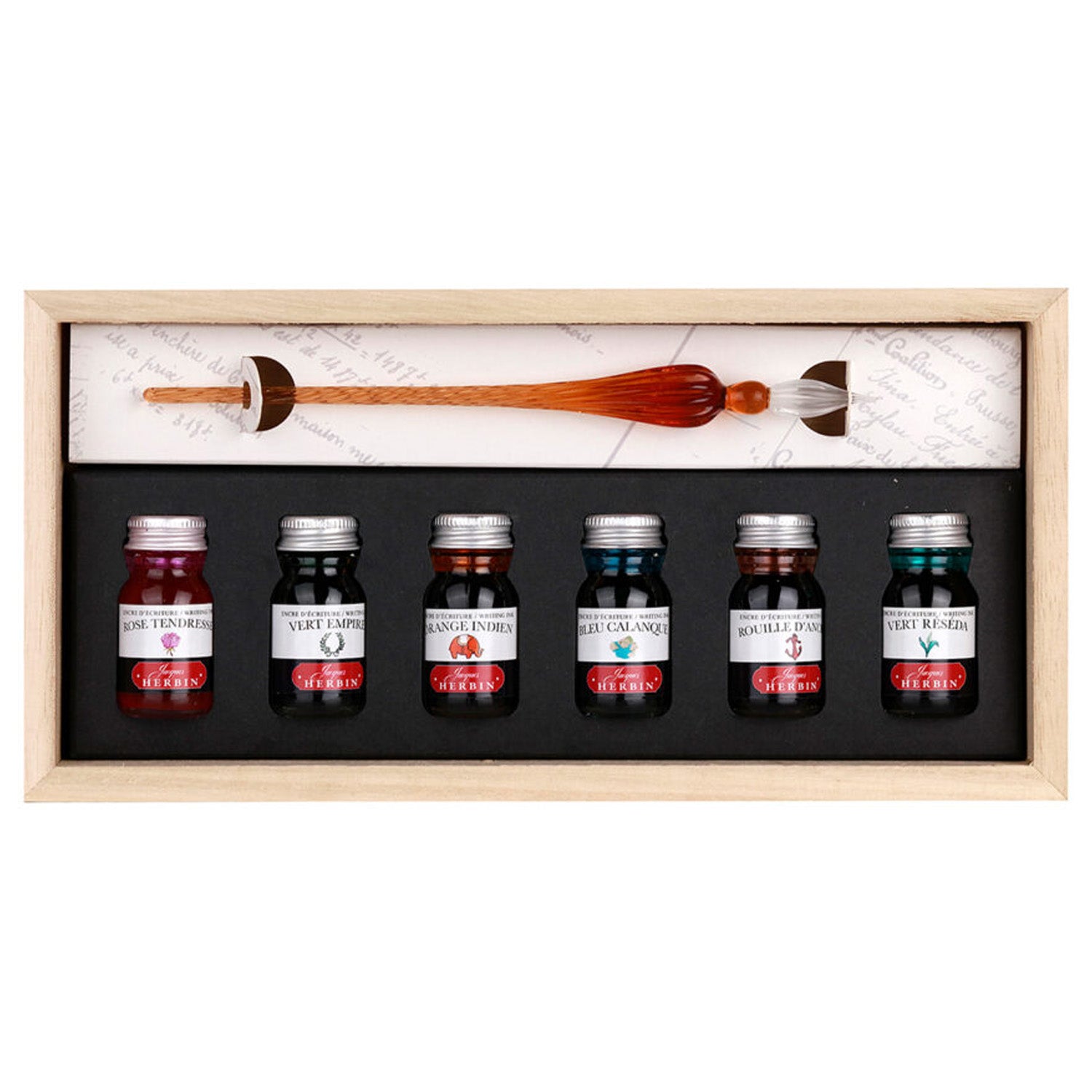 Jacques Herbin Glass Pen Set (Assorted) 27604T