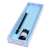 Jacques Herbin Little Glass Pen Set (Blue) 27110T