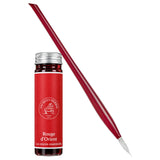 Jacques Herbin La Plume De Verre Glass Pen Set (Red) 20026JT
