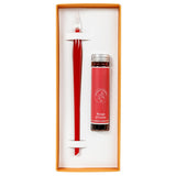 Jacques Herbin La Plume De Verre Glass Pen Set (Red) 20026JT