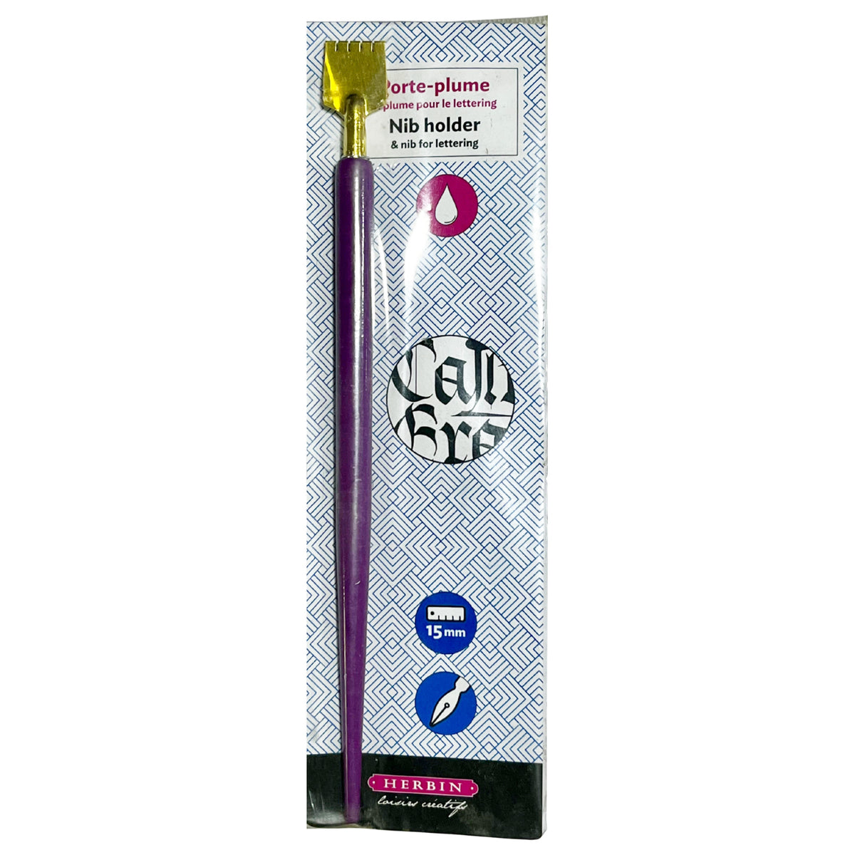 Jacques Herbin Porte-Plume Dip Pen (Purple - 15 MM) 23615T-PUR