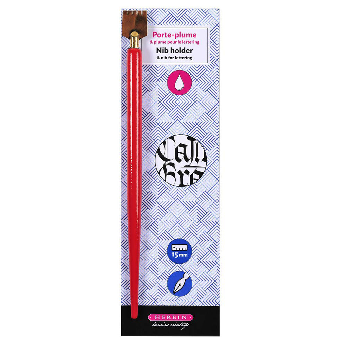 Jacques Herbin Porte-Plume Dip Pen (Red - 15 MM) 23615T-RED