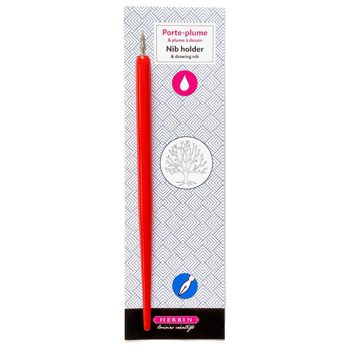 Jacques Herbin Porte-Plume Dip Pen (Red - 2.5 MM) 23566T-RED